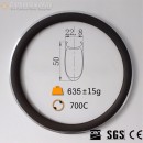 700C 50x23mm Clincher Alloy Brake Surface Carbon Road Bike Rim